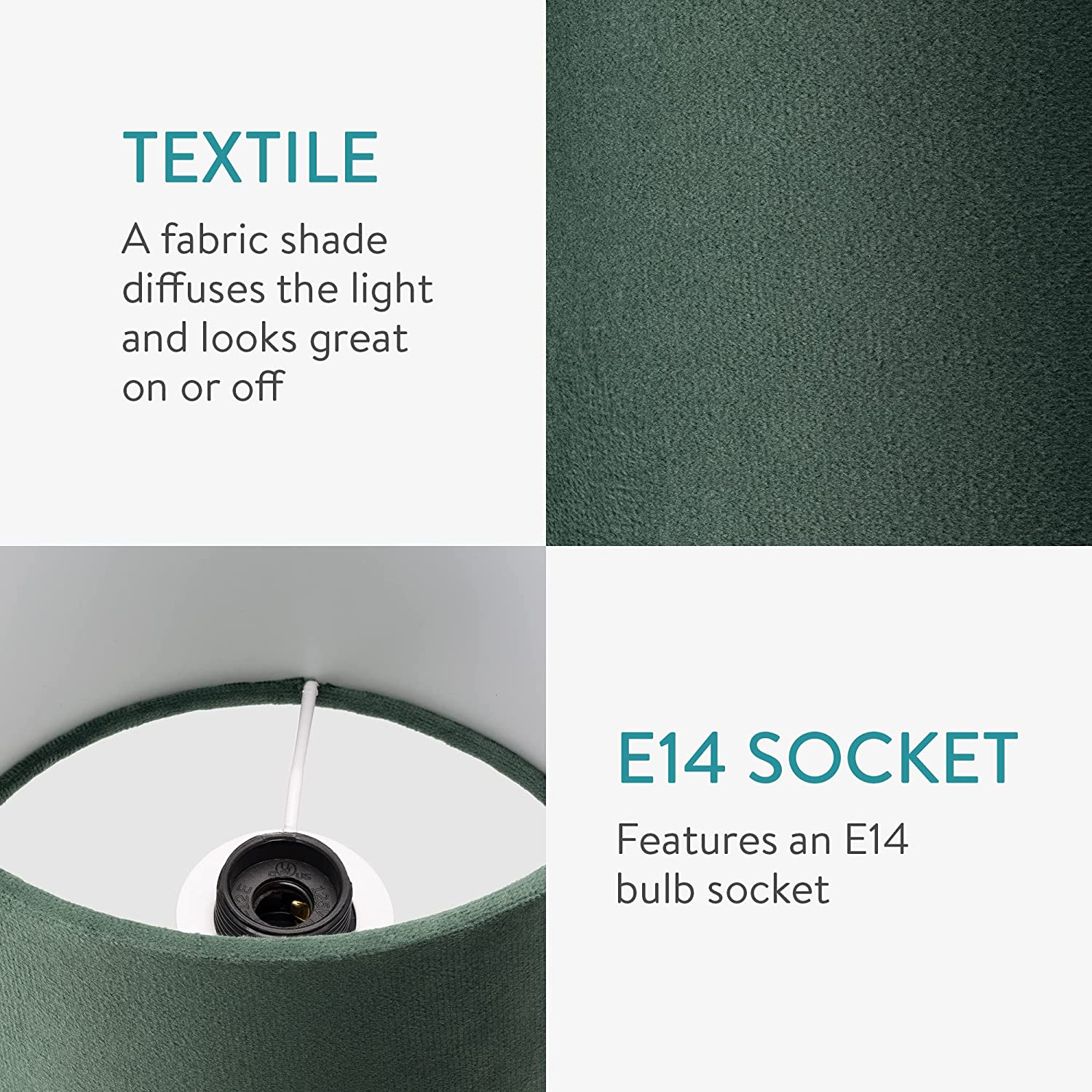 Navaris Επιτραπέζιο Φωτιστικό - Design Cactus - Green - 58016.01.07