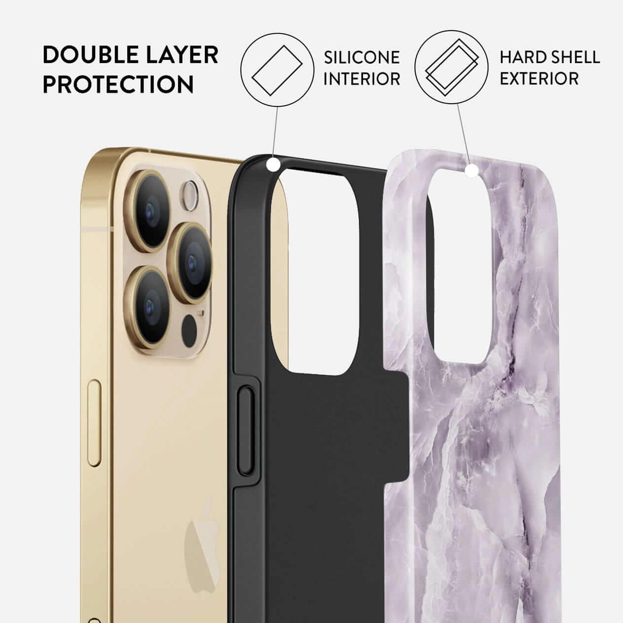 Burga iPhone 13 Pro Max Fashion Tough Σκληρή Θήκη - Black Currant