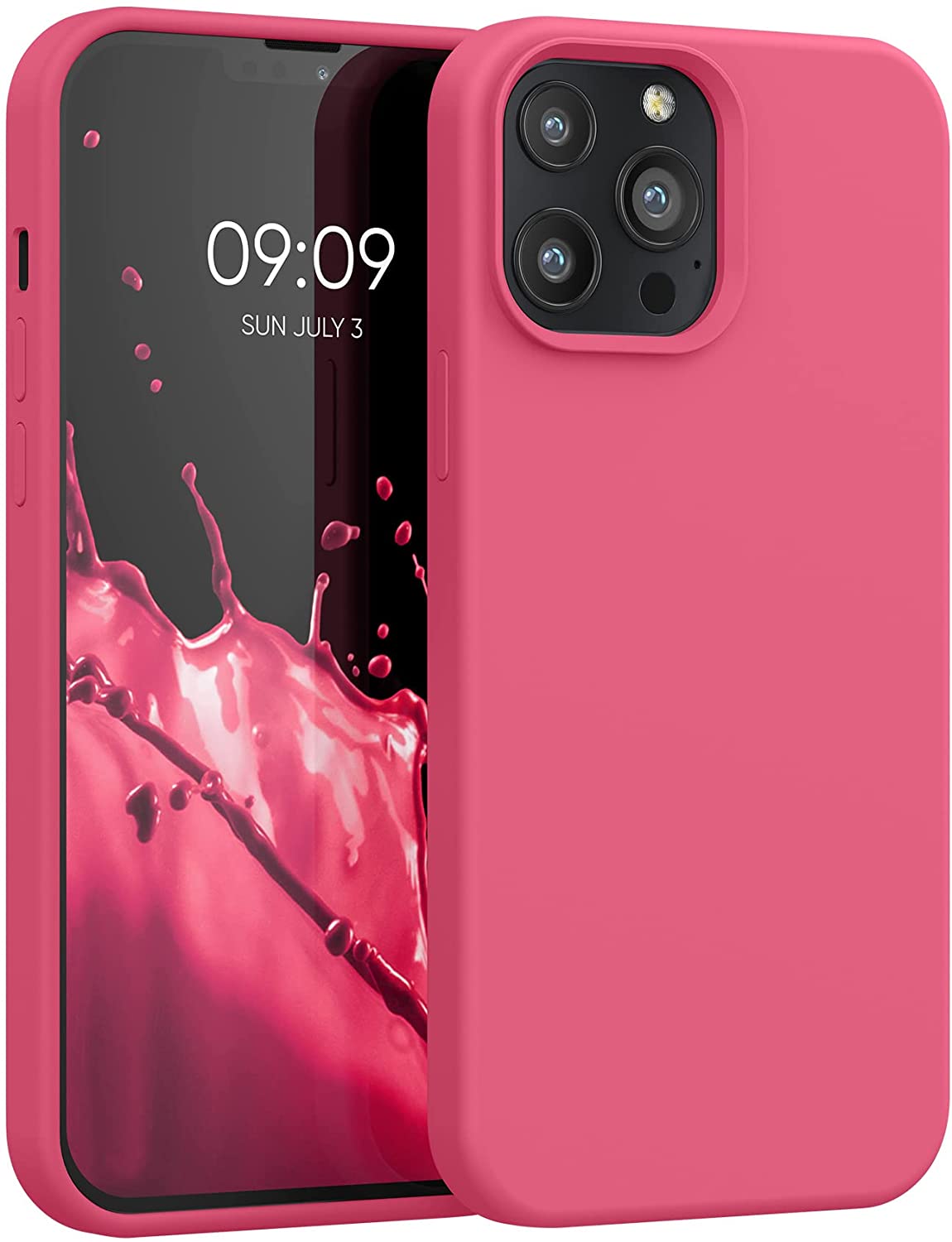 KW iPhone 13 Pro Max Θήκη Σιλικόνης Rubberized TPU - Awesome Pink - 55881.238