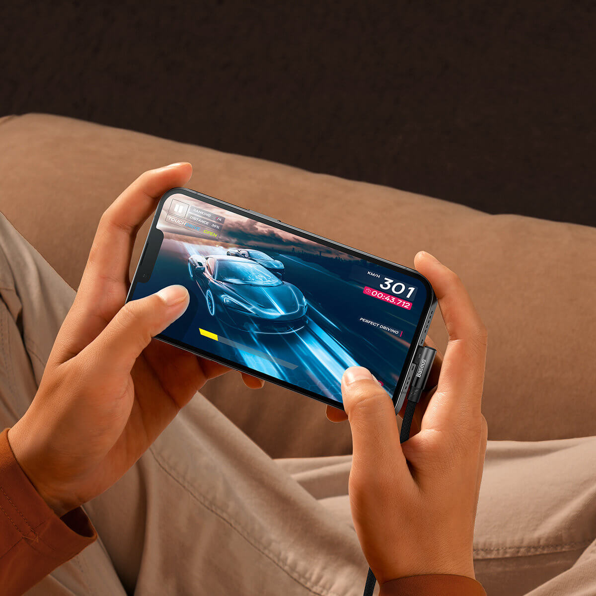 Baseus MVP 2 Elbow Cable 20W - Καλώδιο Δεδομένων και Φόρτισης Type-C to Lightning 1M - Black - CAVP000201