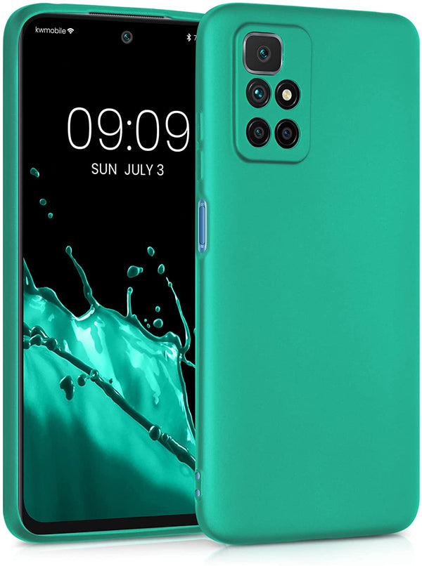 KW Xiaomi Redmi 10 Θήκη Σιλικόνης TPU - Metallic Turquoise - 56149.128