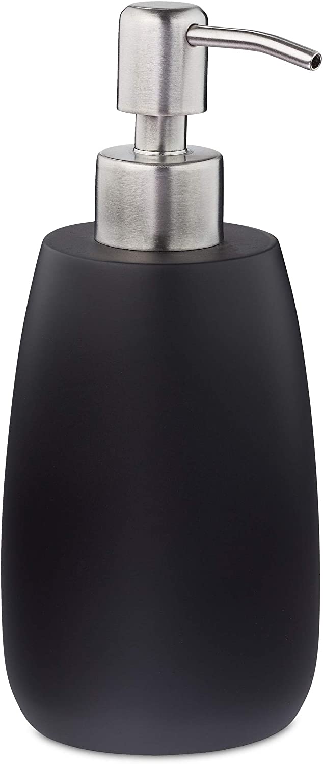 Relaxdays Σαπουνοθήκη Dispenser από Πολυρεσίνη - Black - 4052025908676