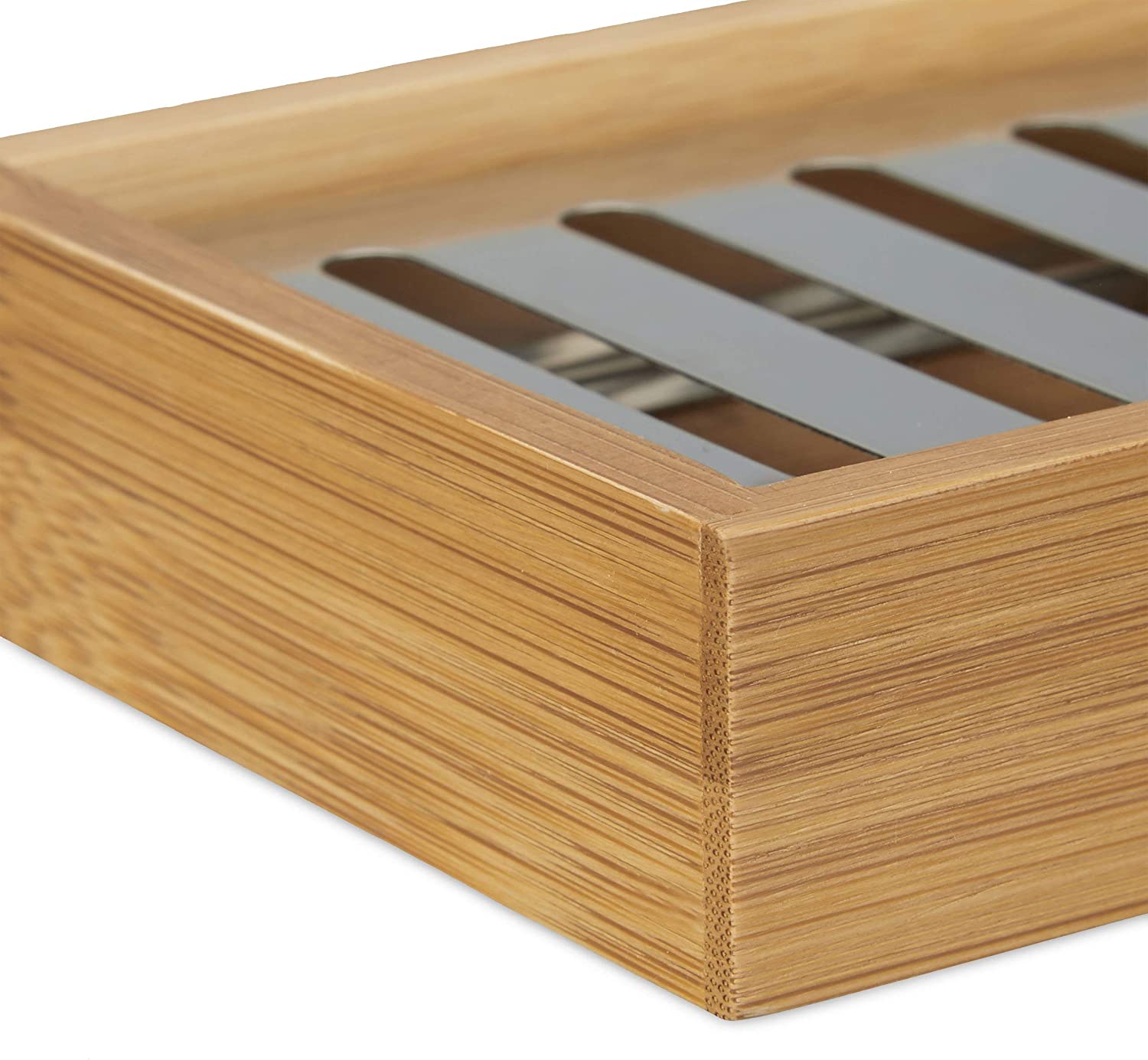 Relaxdays Βάση Σαπουνιού από Bamboo - Natural - 4052025202286