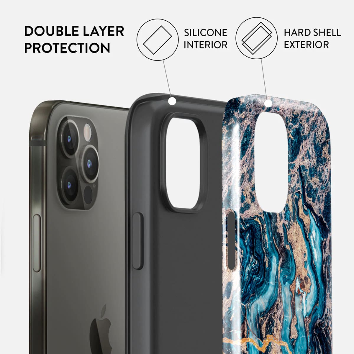 Burga iPhone 12 Pro Max Fashion Tough Σκληρή Θήκη - Mystic River