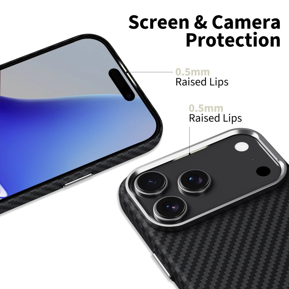 Tech - Protect iPhone 17 Pro Max - Ion Carbon MagSafe - Σκληρή Θήκη με MagSafe - Black / Silver