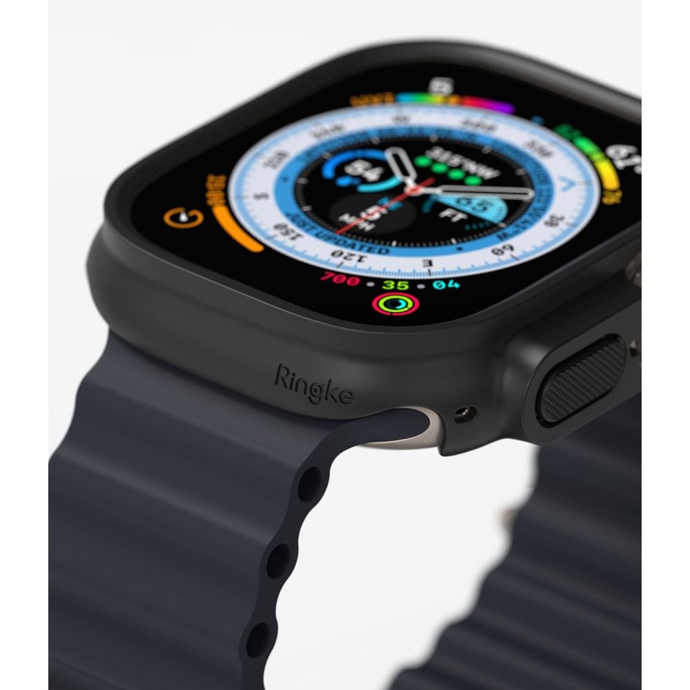 Ringke Θήκη Apple Watch Ultra (1/2/3) - 49mm Slim - 2 Τεμάχια - Διάφανο - Matte Black