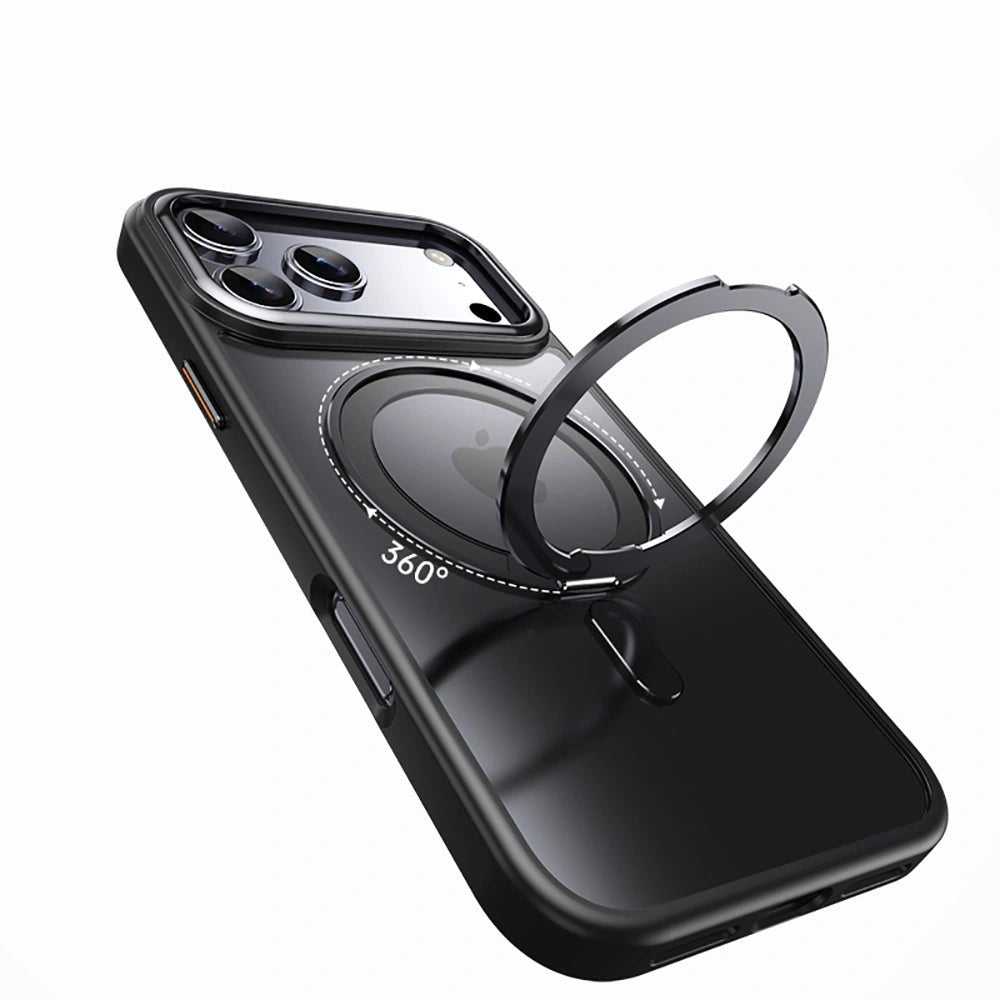Tech - Protect iPhone 17 Pro Max MagRing - Σκληρή MagSafe Θήκη με Περιστρεφόμενο Δαχτυλίδι Συγκράτησης / Stand - Black