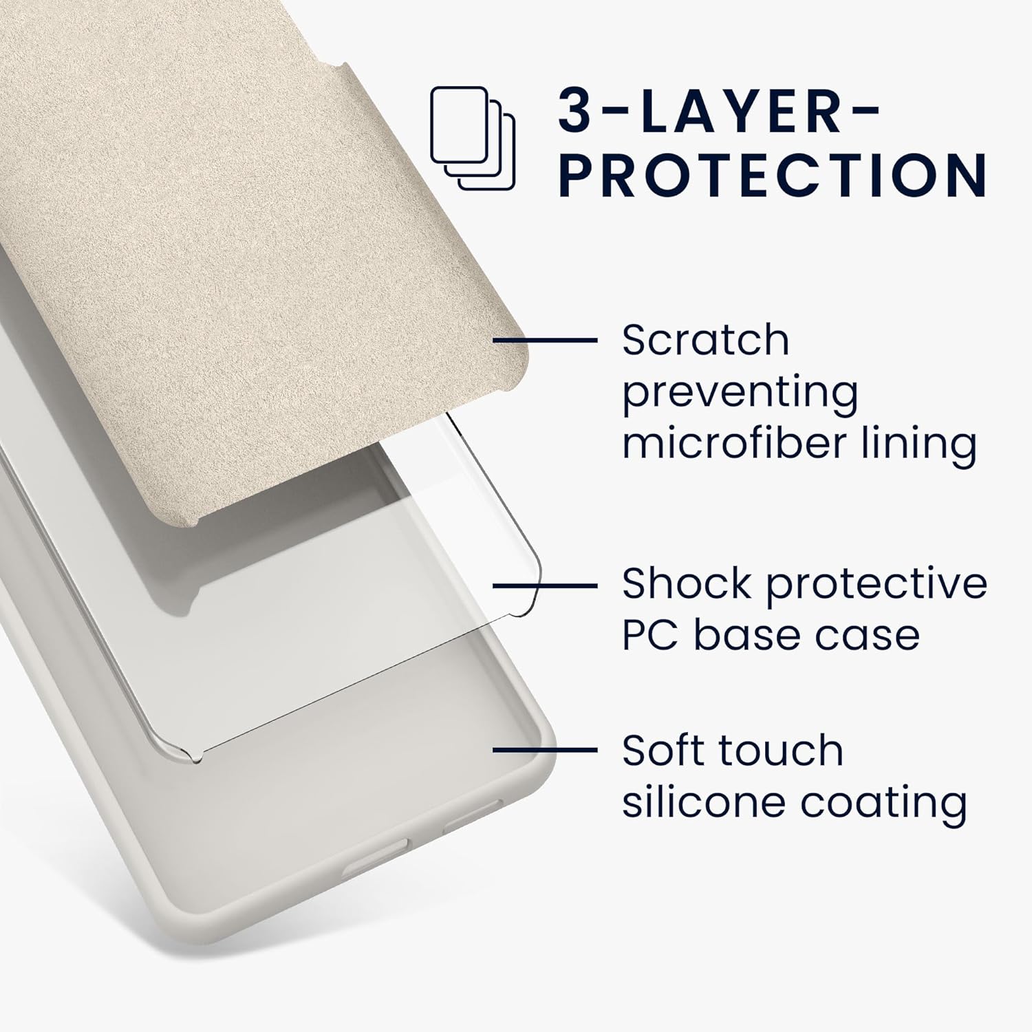 KW Samsung Galaxy A55 5G Θήκη Σιλικόνης Rubberized TPU - White Matte