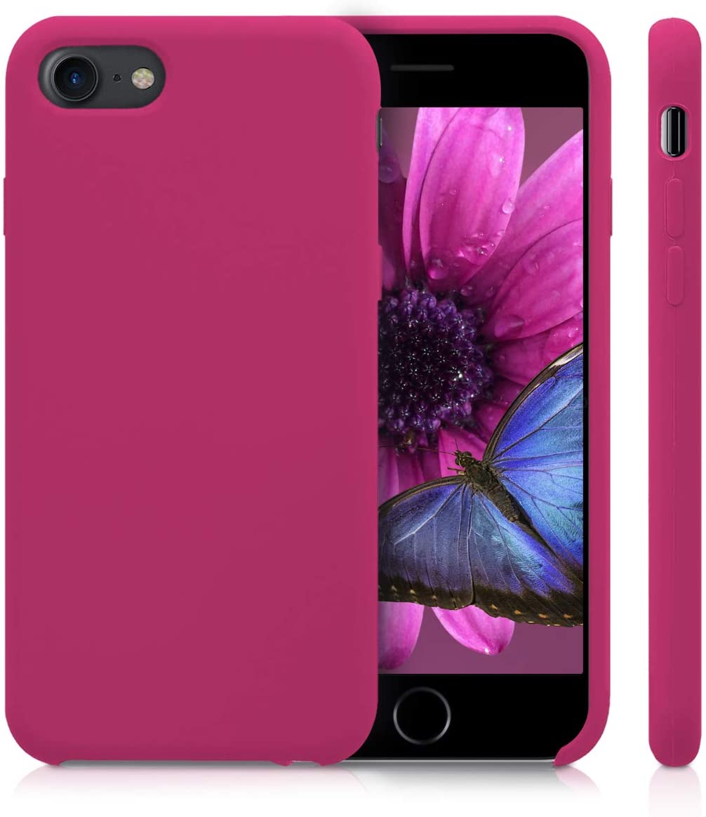 KW iPhone SE 2022 / SE 2020 / 7 / 8 Θήκη Σιλικόνης Rubber TPU - Pomegranate Red - 40225.175
