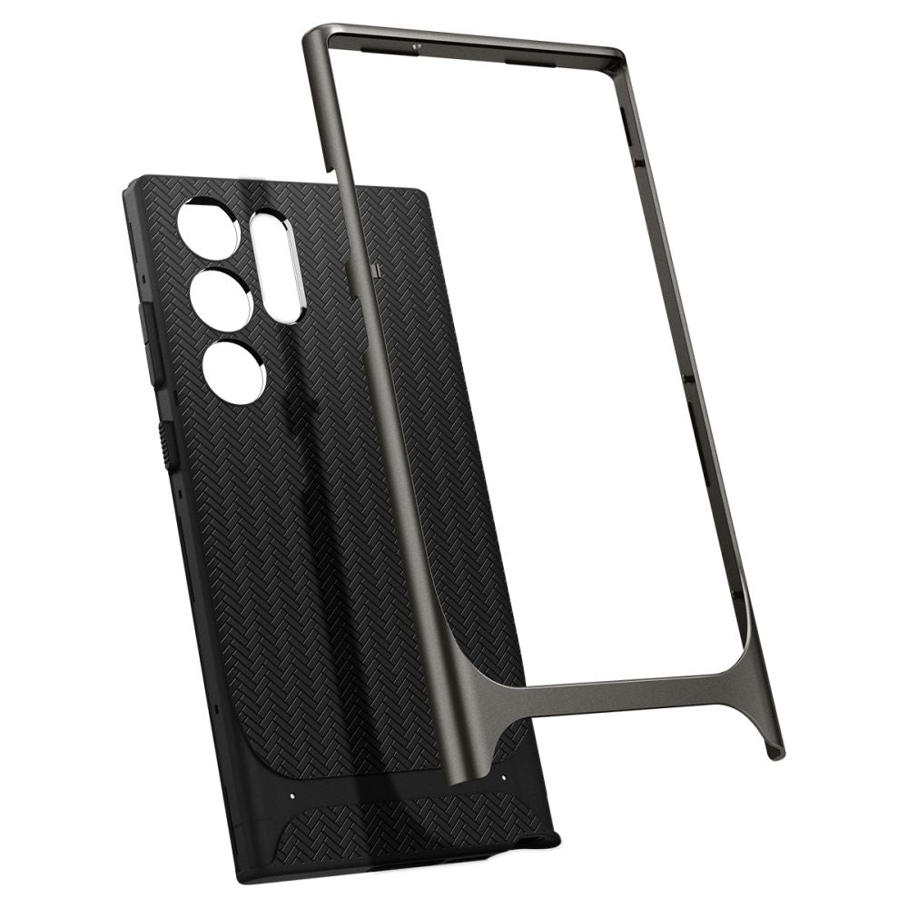 Spigen Samsung Galaxy S23 Ultra Neo Hybrid Θήκη με Σκληρό Πλαίσιο - Gunmetal
