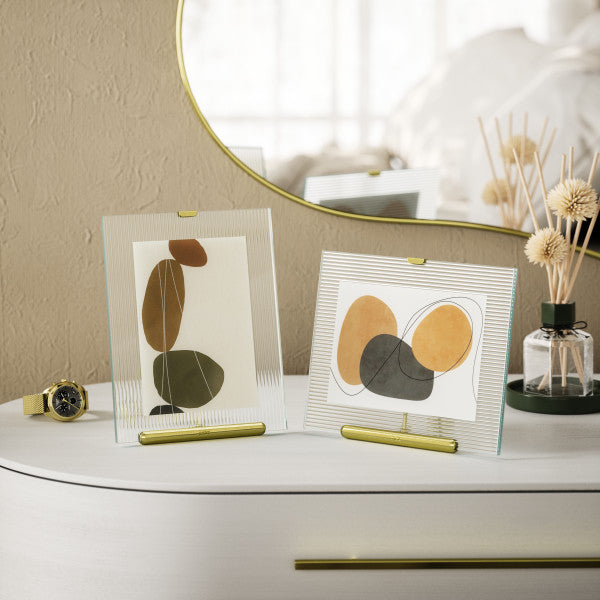 Umbra Flute Κορνίζα για Φωτογραφίες - 13 x 18 cm - Brass