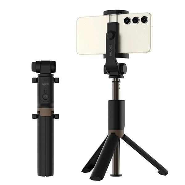 Araree Selfie Stick Pod Τρίποδο με Τηλεχειριστήριο Bluetooth - Black