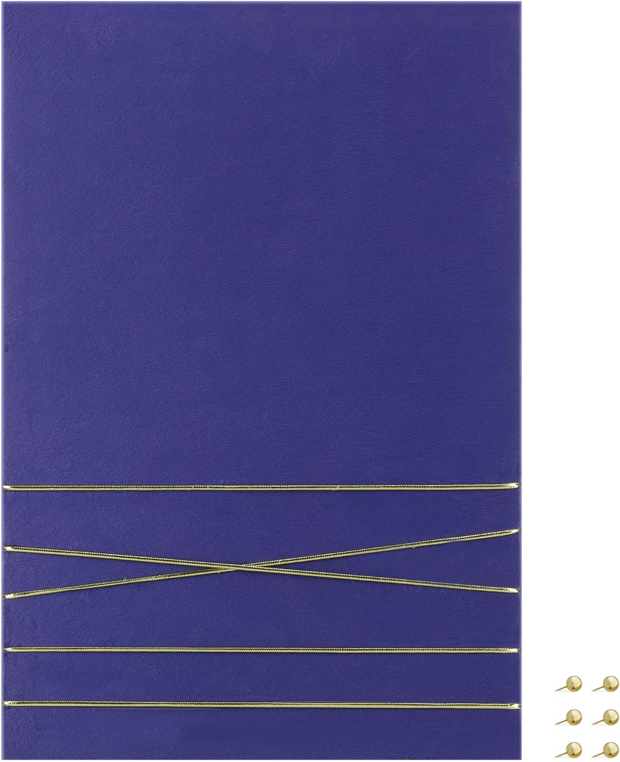 Navaris Πίνακας Ανακοινώσεων από Βελούδο - 44 x 30 cm - Dark Blue - 52630.1.17