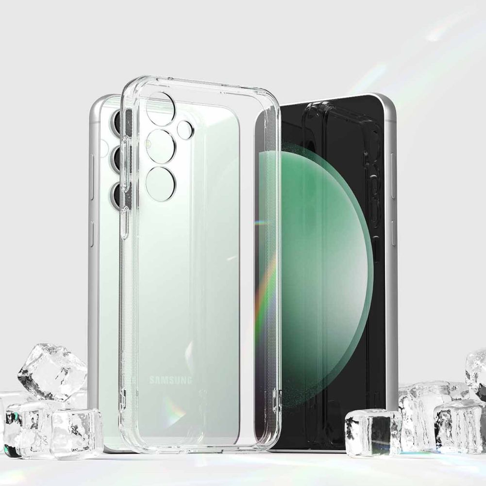 Ringke Samsung Galaxy S23 FE Fusion Σκληρή Θήκη με Πλαίσιο Σιλικόνης - Διάφανη