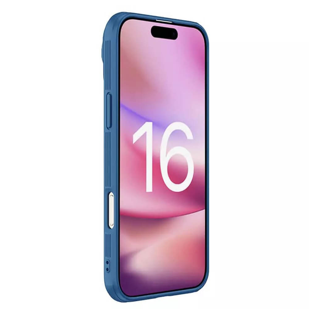 Nillkin iPhone 16 Pro Max CamShield Prop Σκληρή Θήκη με Κάλυμμα για την Κάμερα - Blue