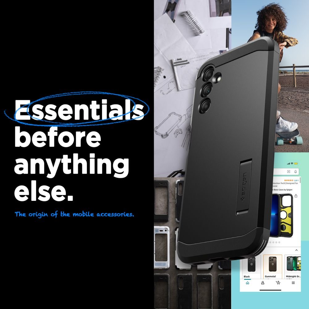 Spigen Samsung Galaxy A14 5G Tough Armor Σκληρή Θήκη - Black