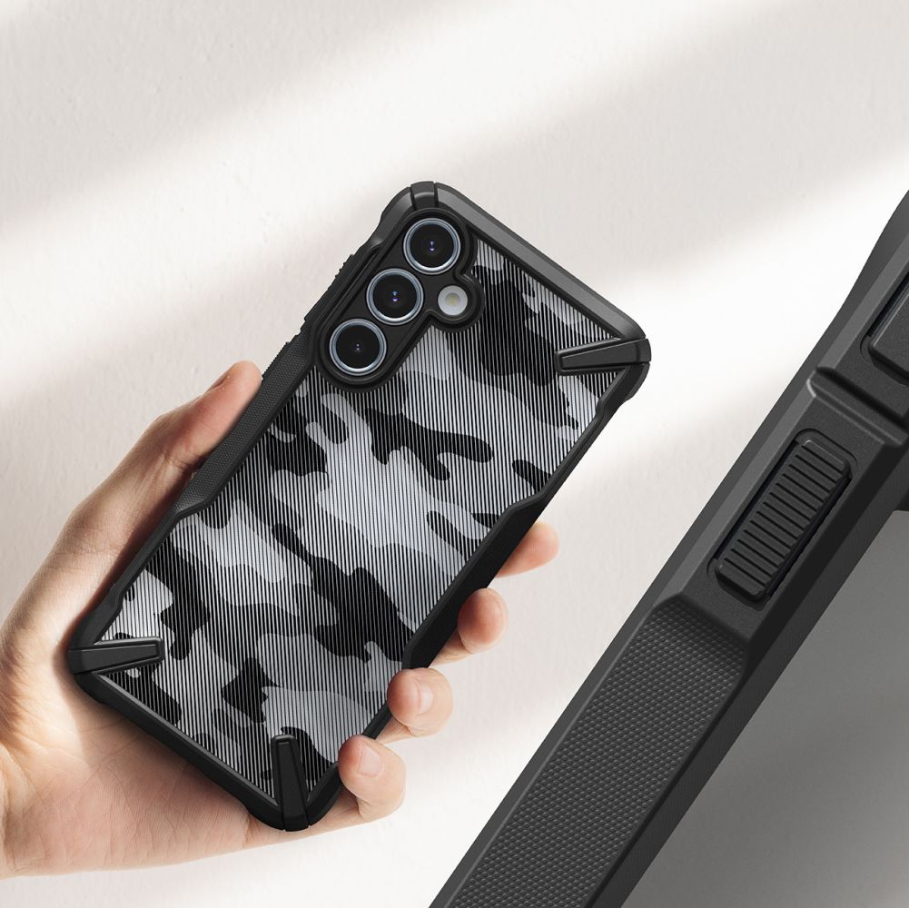 Ringke Samsung Galaxy A35 5G Fusion X Σκληρή Θήκη με Πλαίσιο Σιλικόνης - Camo Black