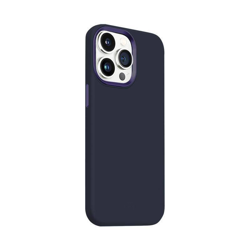 Crong iPhone 15 Pro Color Cover Lux Magnetic - Θήκη Σιλικόνης με MagSafe - Navy Blue