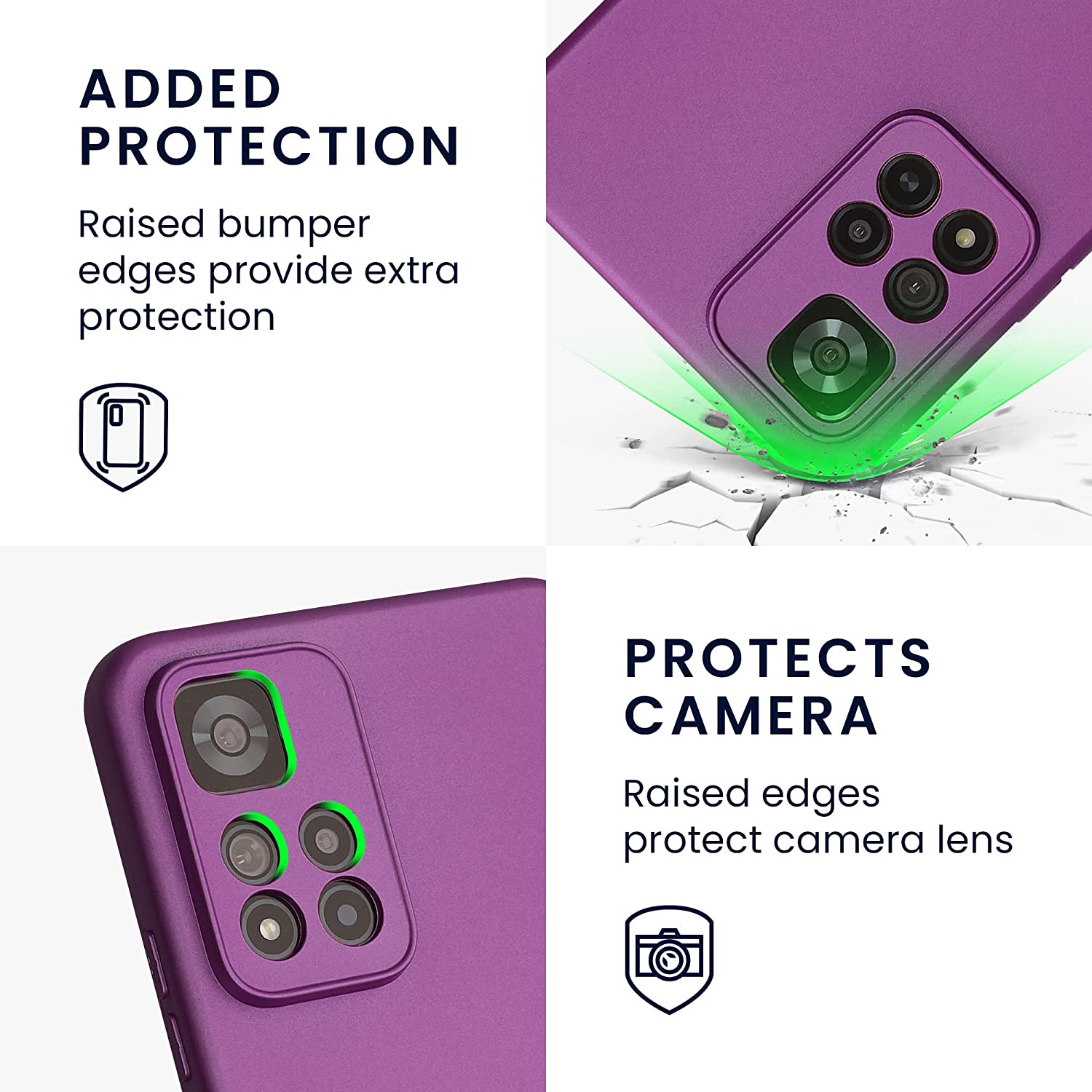 KW Xiaomi Redmi Note 11 Pro+ 5G Θήκη Σιλικόνης TPU - Metallic Violet - 58096.240