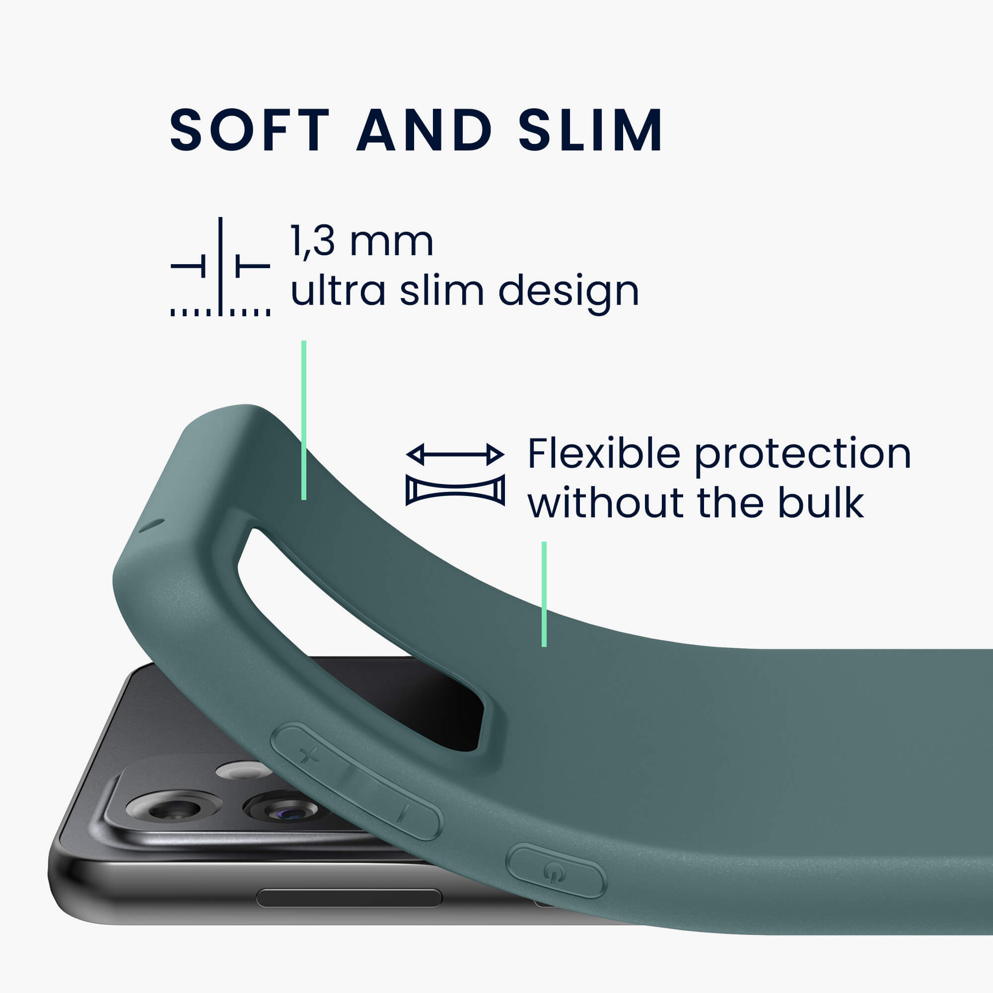 KW Samsung Galaxy A33 5G Θήκη Σιλικόνης TPU - Teal - 57806.171