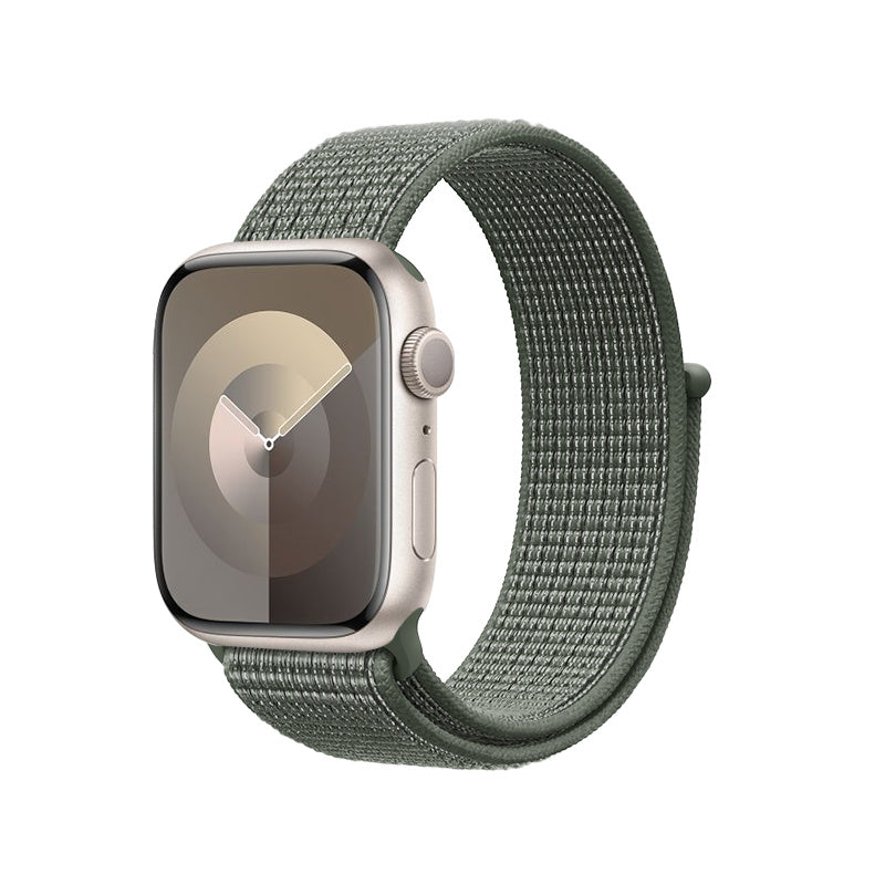 Crong Λουράκι Apple Watch 4/5/6/7/8/9/10/11 - SE (1/2/3) - ULTRA (1/2/3) - 44/45/46/49mm από Νάιλον - Nylon - Military Green