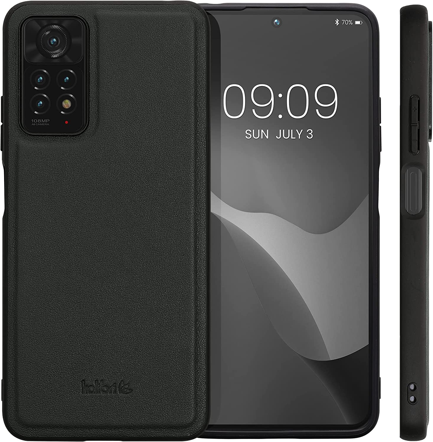 Kalibri Xiaomi Redmi Note 11 Pro / Note 11 Pro 5G Σκληρή Θήκη με Επένδυση Γνήσιου Δέρματος - Dark Green - 58780.80
