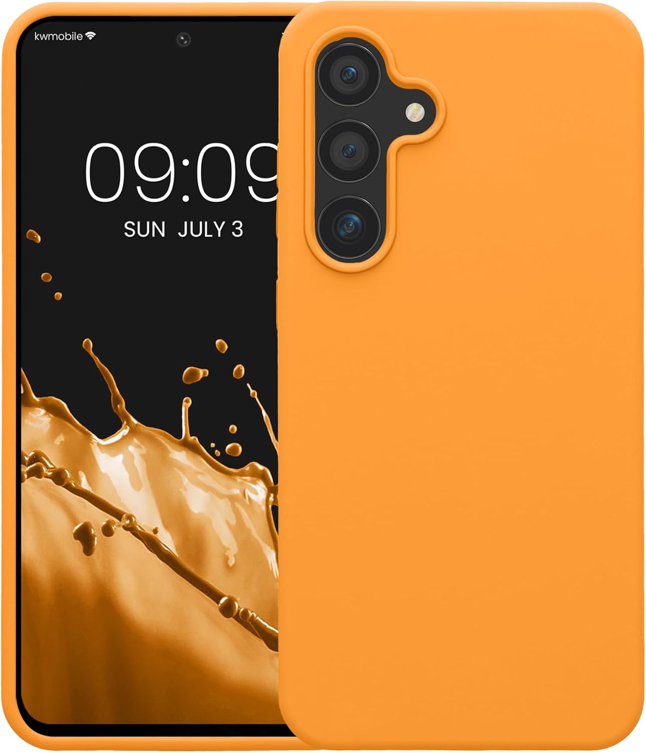 KW Samsung Galaxy S24 FE Θήκη Σιλικόνης Rubberized TPU - Fruity Orange