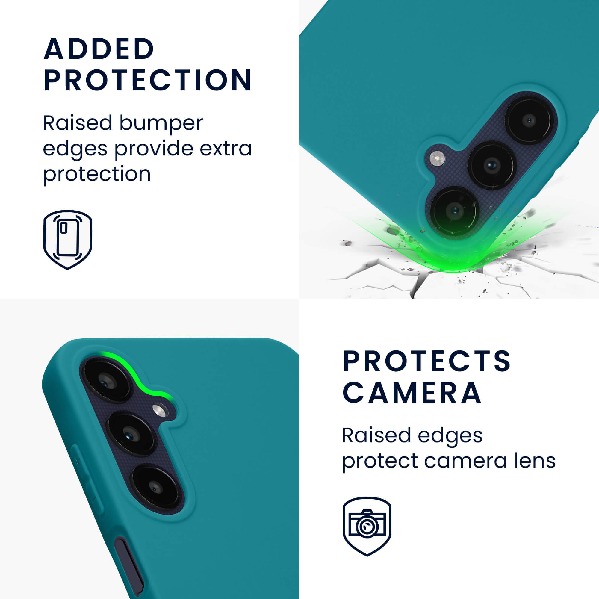 KW Samsung Galaxy A25 5G Λεπτή Θήκη Σιλικόνης TPU - Matte Petrol