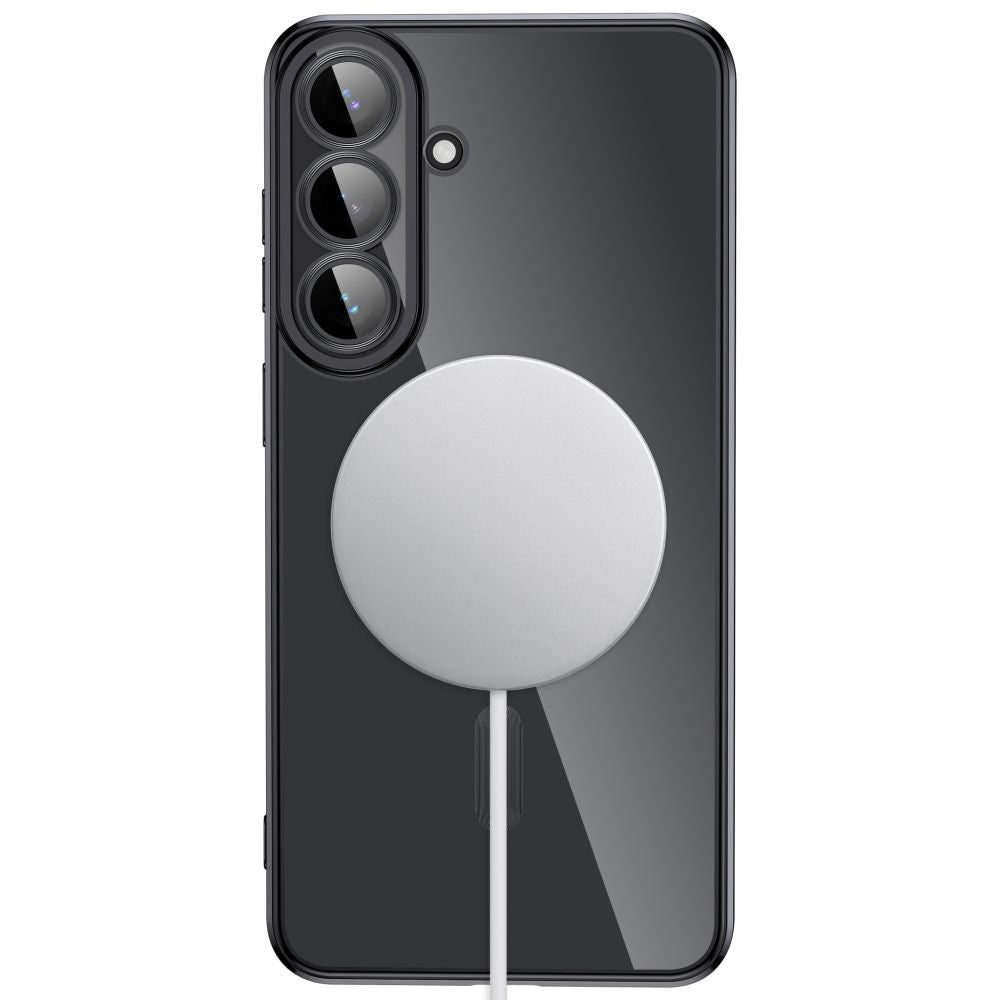 Tech-Protect Samsung Galaxy S26 FE - Θήκη Σιλικόνης TPU με MagSafe - MagFlex - Clear / Shiny Black