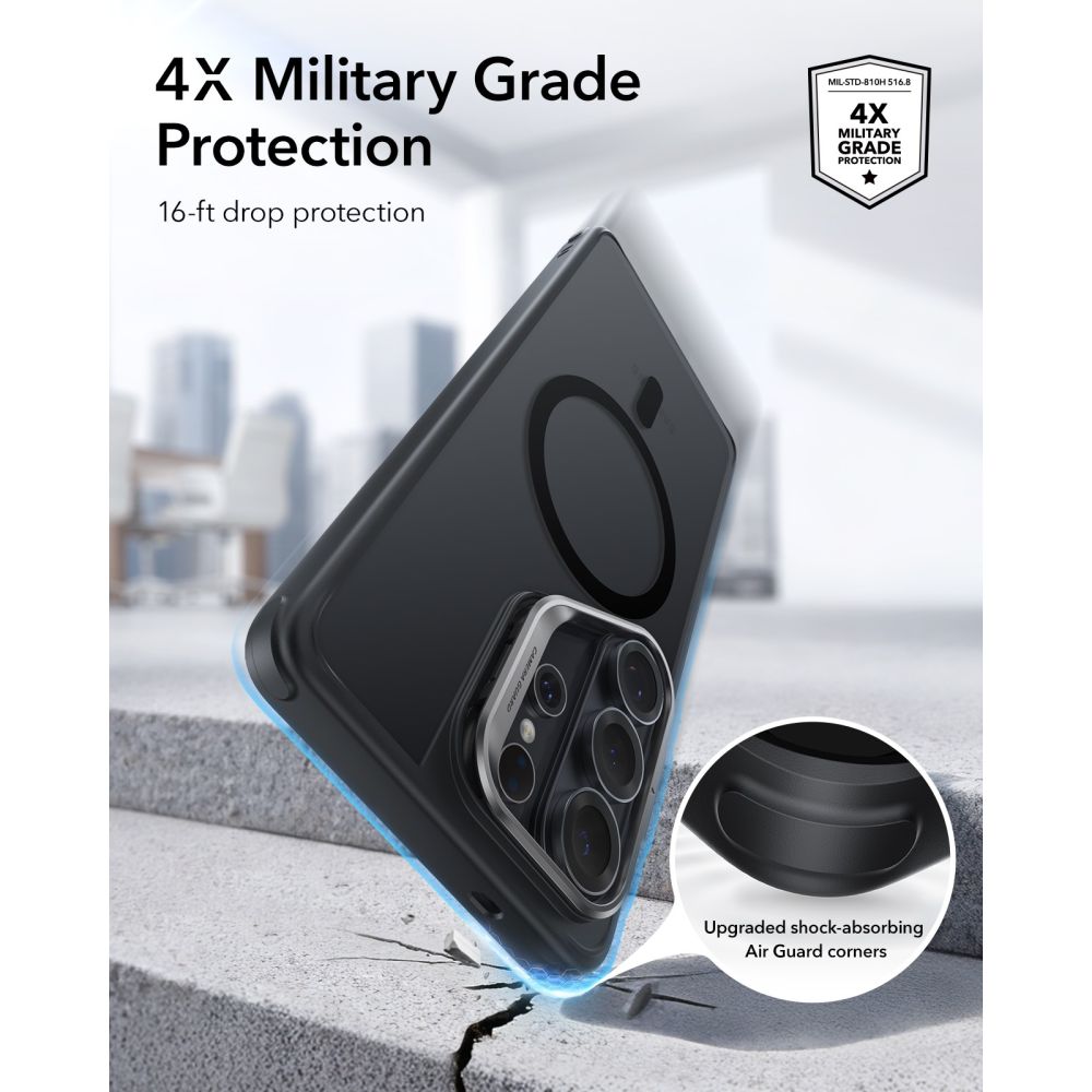 ESR Samsung Galaxy S26 Ultra - Σκληρή Θήκη με Πλαίσιο Σιλικόνης και MagSafe - Classic Hybrid Kickstand MagSafe - Frosted Black
