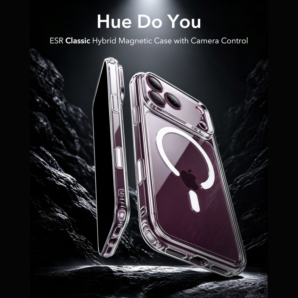 ESR iPhone 18 Pro Max / iPhone 17 Pro Max - Σετ με Θήκη Classic Hybrid MagSafe και Αντιχαρακτικό Γυαλί Οθόνης - Clear