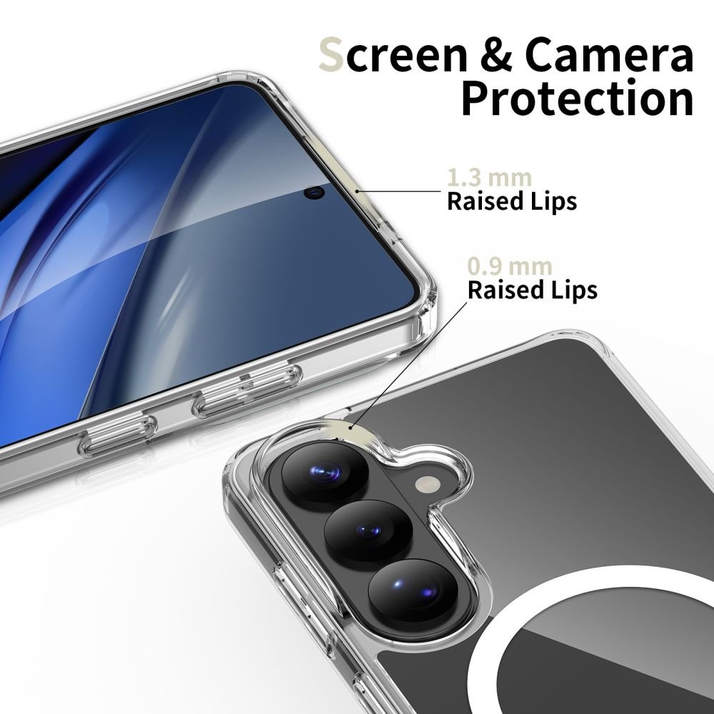 Tech - Protect Samsung Galaxy S26 Plus - Σκληρή Θήκη με Πλαίσιο Σιλικόνης - Flexair Hybrid MagSafe - Clear