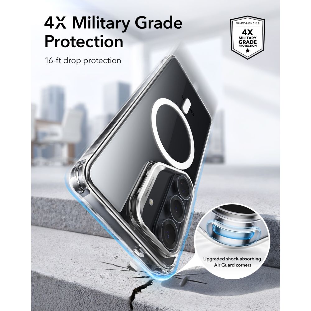 ESR Samsung Galaxy S26 Plus - Σκληρή Θήκη με Πλαίσιο Σιλικόνης και MagSafe - Classic Hybrid Kickstand MagSafe - Clear