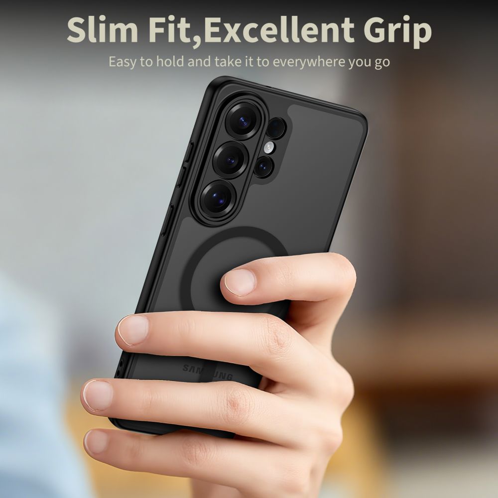 Tech - Protect Samsung Galaxy S26 Ultra - Σκληρή Θήκη με Πλαίσιο Σιλικόνης και MagSafe - BasicMag - Matte Black