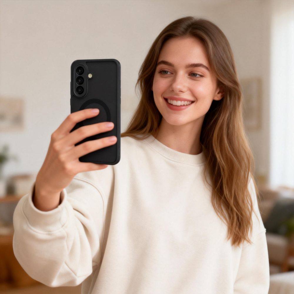 Tech - Protect Samsung Galaxy A57 5G - Σκληρή Θήκη με Πλαίσιο Σιλικόνης και MagSafe - MagMat MagSafe - Matte Black