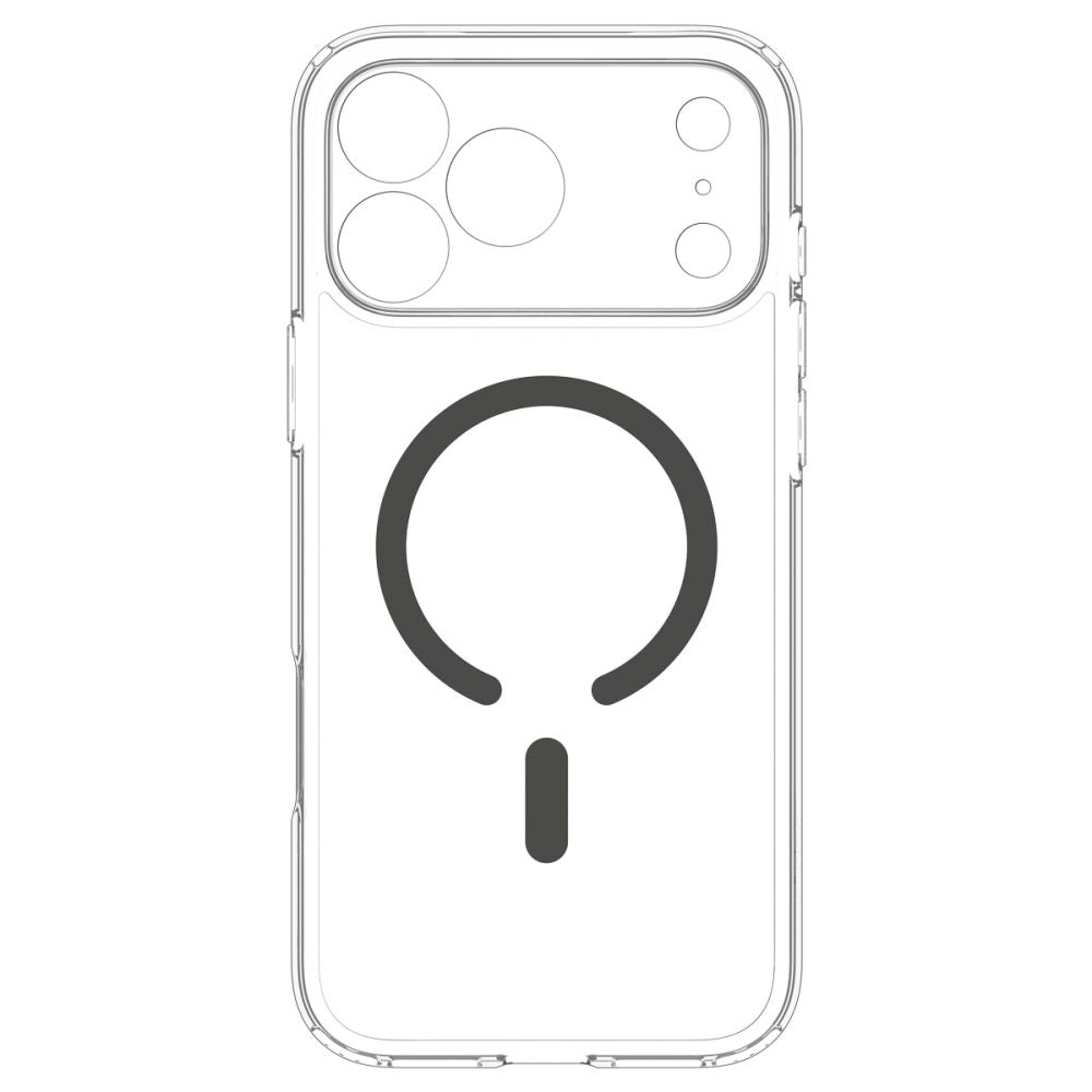 Spigen iPhone 18 Pro / iPhone 17 Pro - Σκληρή Θήκη με Πλαίσιο Σιλικόνης Και MagSafe - Ultra Hybrid Mag - Clear / Graphite