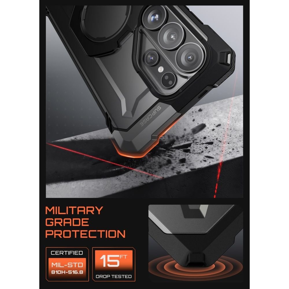 Supcase Samsung Galaxy S26 Ultra - Σκληρή Θήκη με MagSafe και Stand - UB Grip Mag - Black