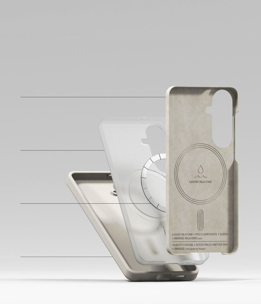 Ringke Samsung Galaxy S26 - Σκληρή Θήκη Σιλικόνης με MagSafe - Silicone Magnetic MagSafe - Stone
