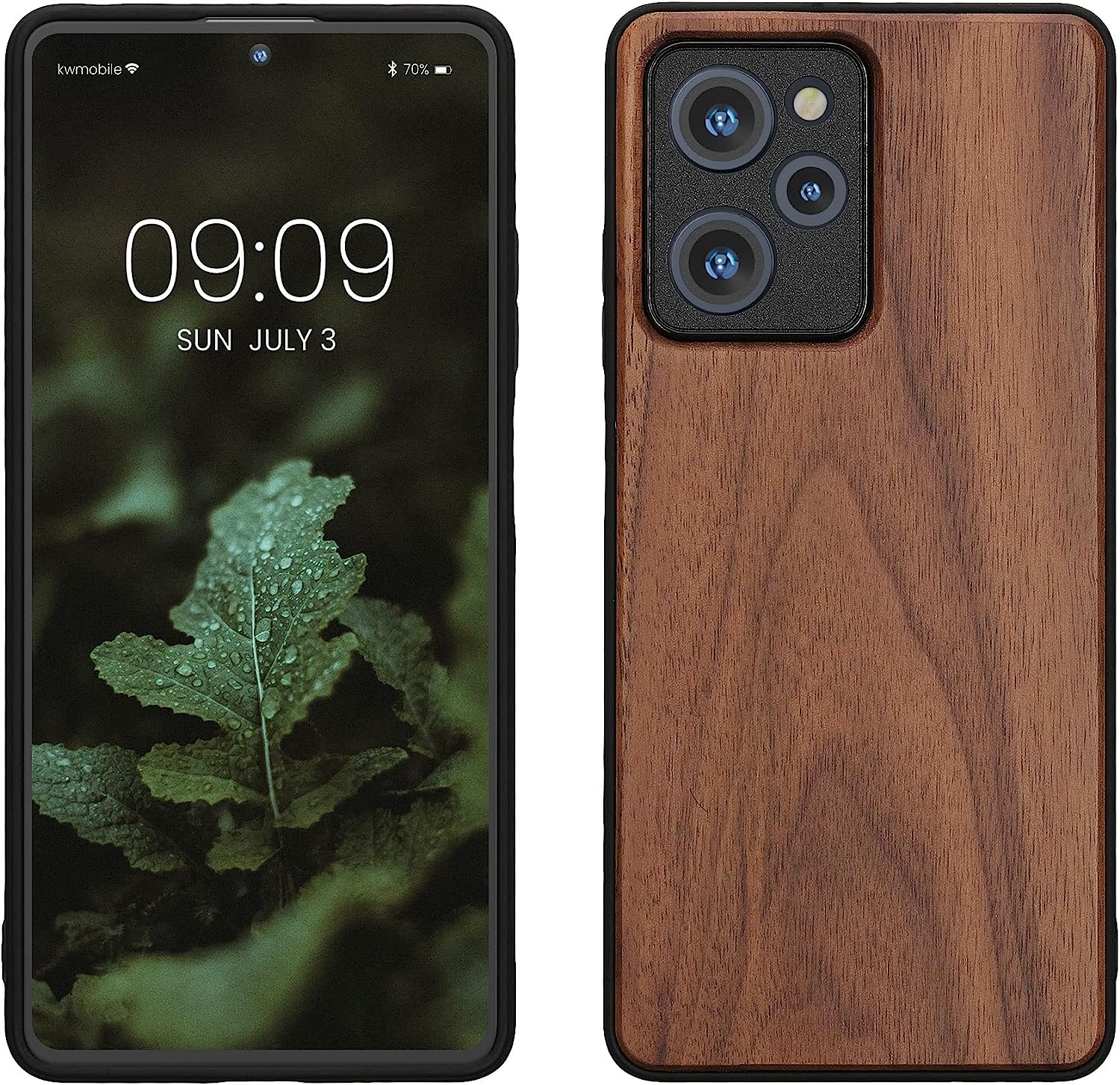 KW Xiaomi Poco X5 Pro 5G Θήκη από Φυσικό Ξύλο - Dark Brown - 60899.18
