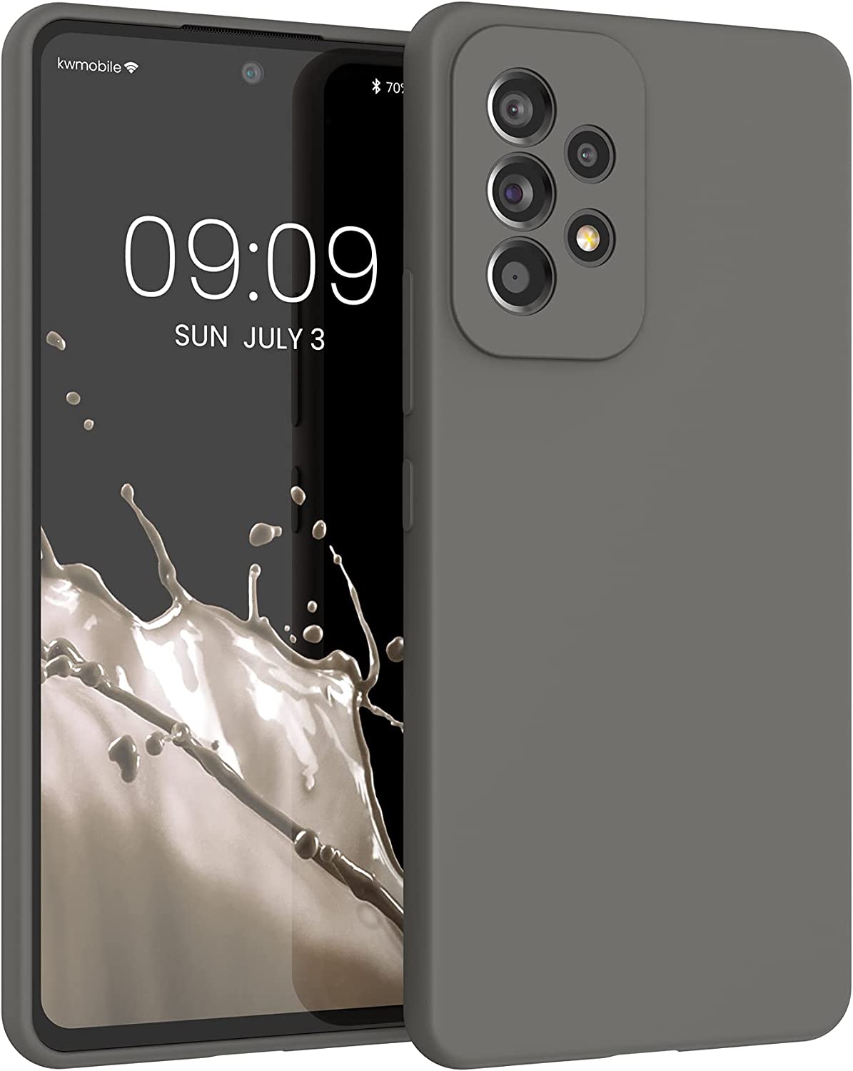 KW Samsung Galaxy A53 5G Θήκη Σιλικόνης Rubber TPU - Stone Dust - 57835.155