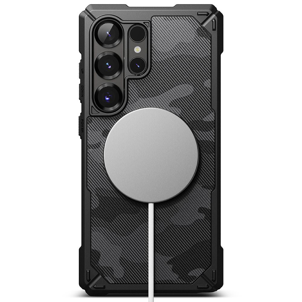 Ringke Samsung Galaxy S25 Ultra Rugged Gear Magnetic Σκληρή Θήκη TPU με MagSafe - Camo Black