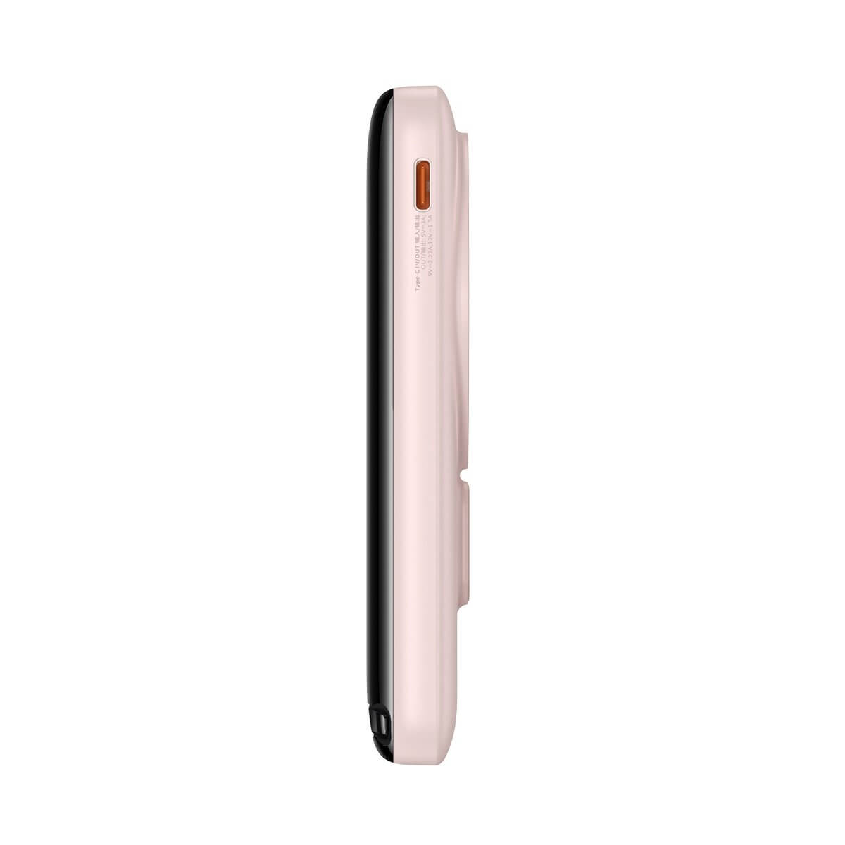 Baseus Magnetic Bracket Wireless PowerBank 10000mAh 20W Ασύρματο PowerBank με MagSafe και Καλώδιο Type C to Type C - Pink - PPCX000004