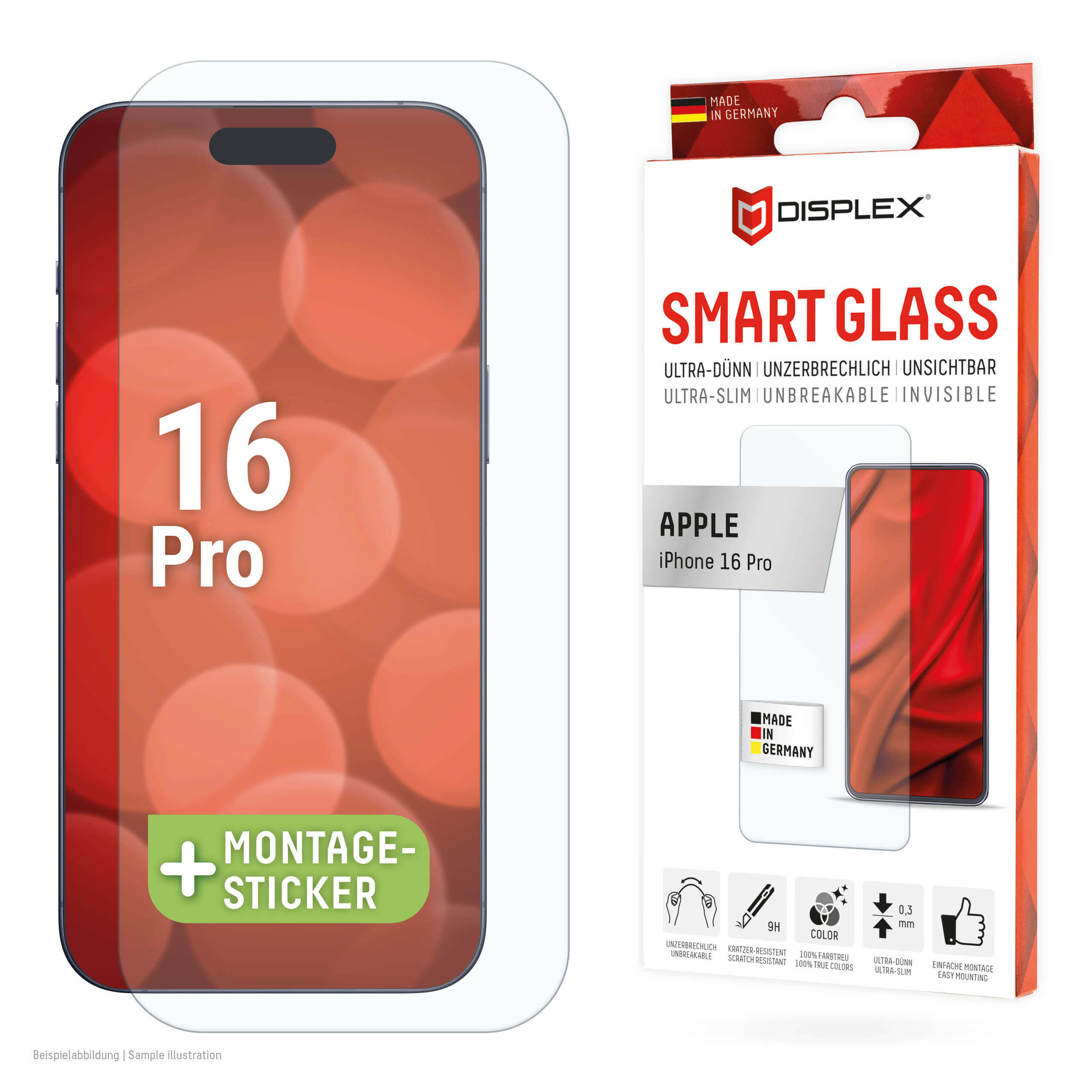 Displex iPhone 16 Pro - Premium Smart FlexiGlass - Εύκαμπτο Αντιχαρακτικό Γυαλί Οθόνης - Clear