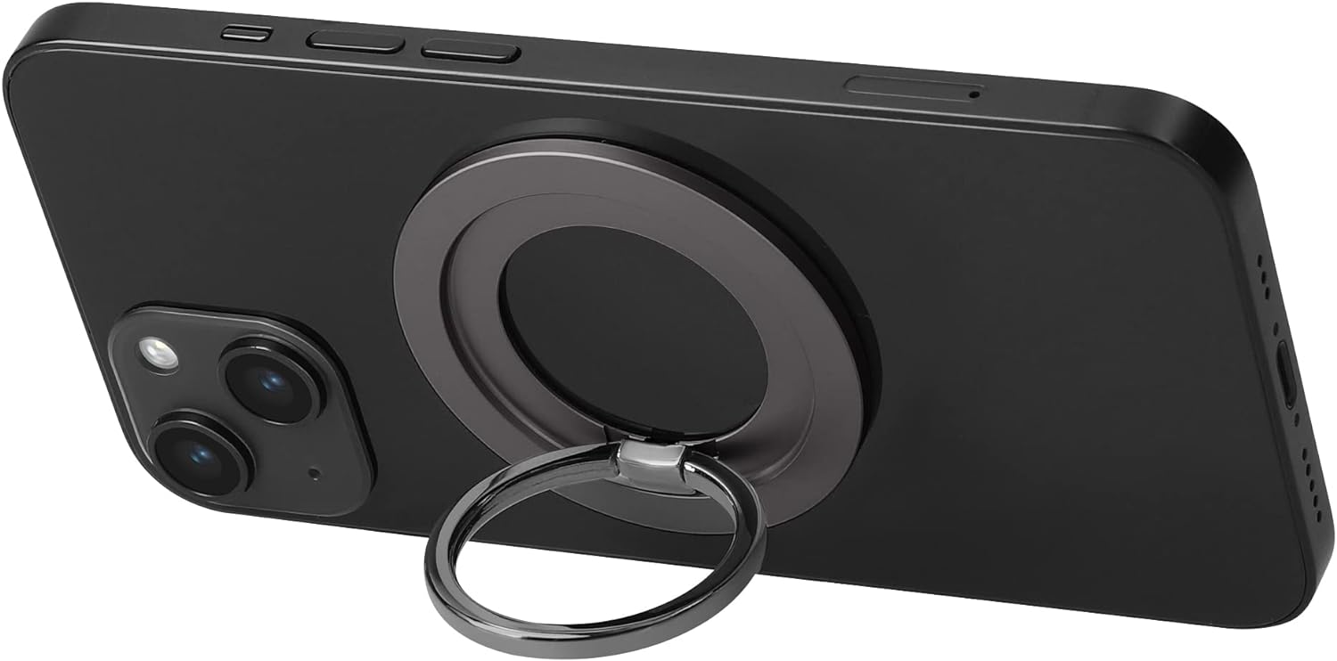 KW Μαγνητικό Δαχτυλίδι Συγκράτησης / Βάση Στήριξης Κινητού Συμβατό με MagSafe - Dark Grey - 61319.19