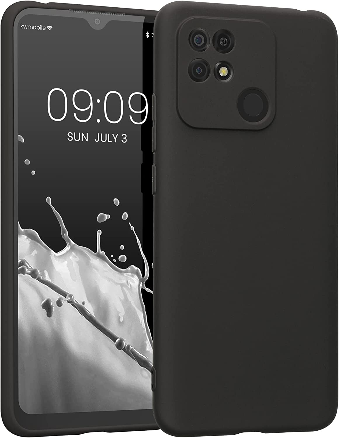 KW Xiaomi Xiaomi Redmi 10C Θήκη Σιλικόνης TPU - Black Matte - 59231.47