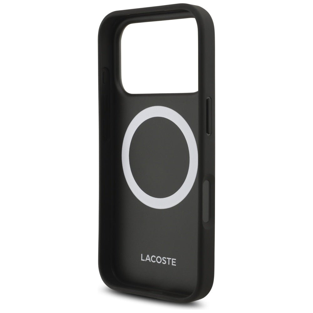 Lacoste iPhone 17 Pro - Petit Pique Lacquer Logo MagSafe - Σκληρή Θήκη με Πλαίσιο Σιλικόνης - Green