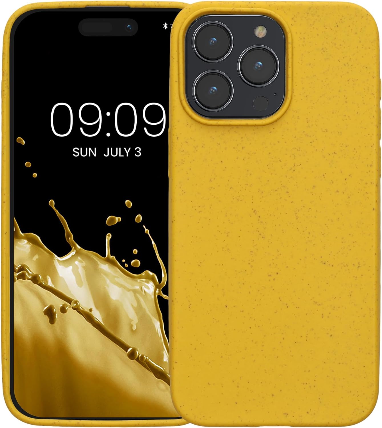 Kalibri iPhone 15 Pro Max Θήκη Σιλικόνης TPU με Ανακυκλώσιμο και Βιοδιασπώμενο Υλικό - Yellow