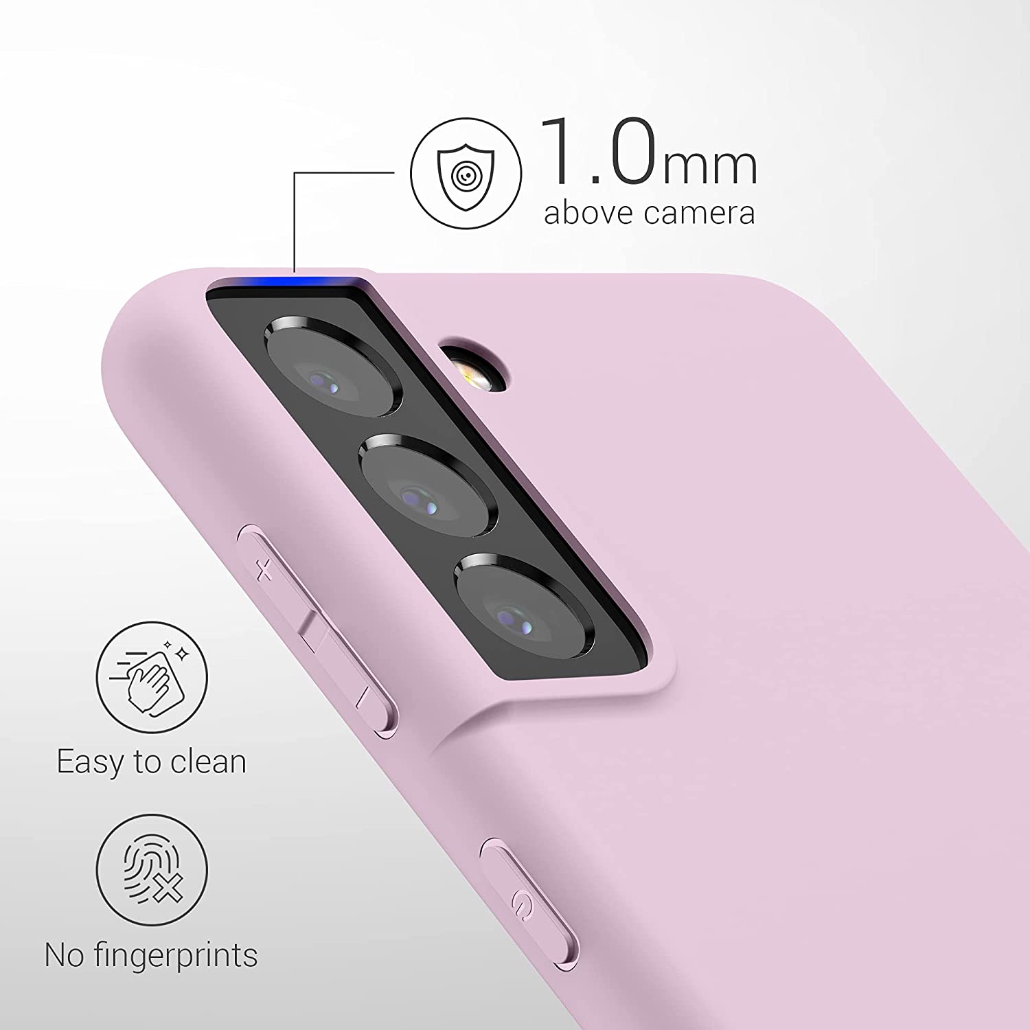 KW Samsung Galaxy S21 Θήκη Σιλικόνης TPU - Mauve - 54055.140