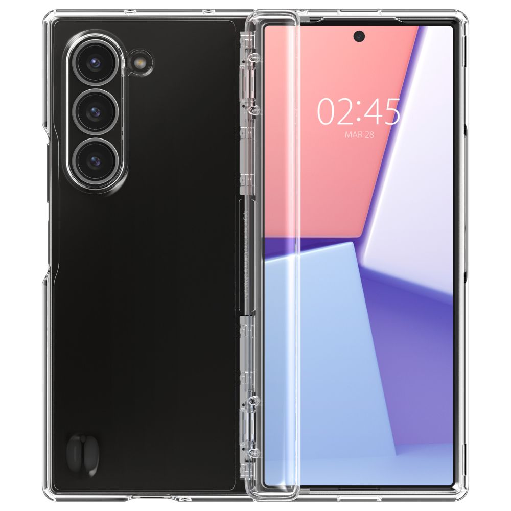 Spigen Samsung Galaxy Z Fold6 - Ultra Hybrid Pro Σκληρή Θήκη με Πλαίσιο Σιλικόνης - Crystal Clear