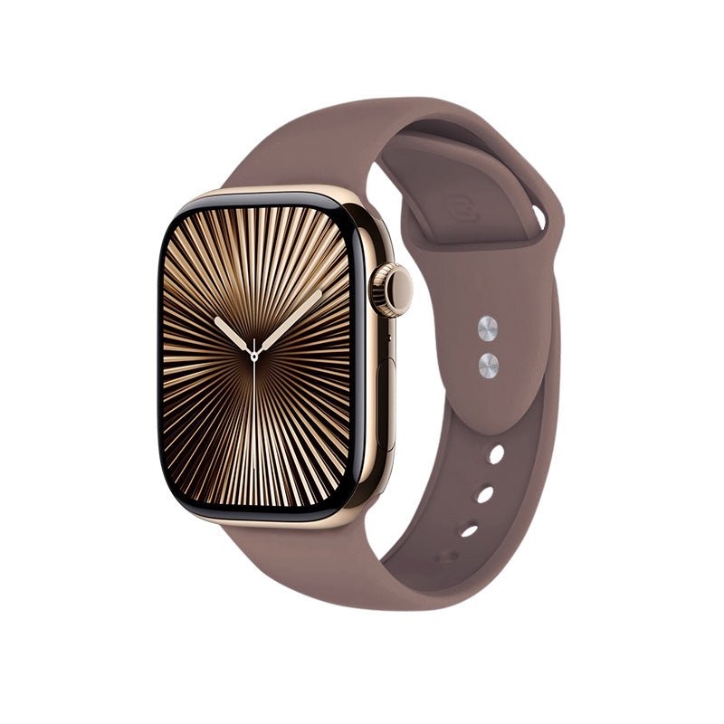 Crong Λουράκι Apple Watch 4/5/6/7/8/9/10/11 - SE (1/2/3) - ULTRA (1/2/3) - 44/45/46/49mm Σιλικόνης - Liquid Strap - Brown